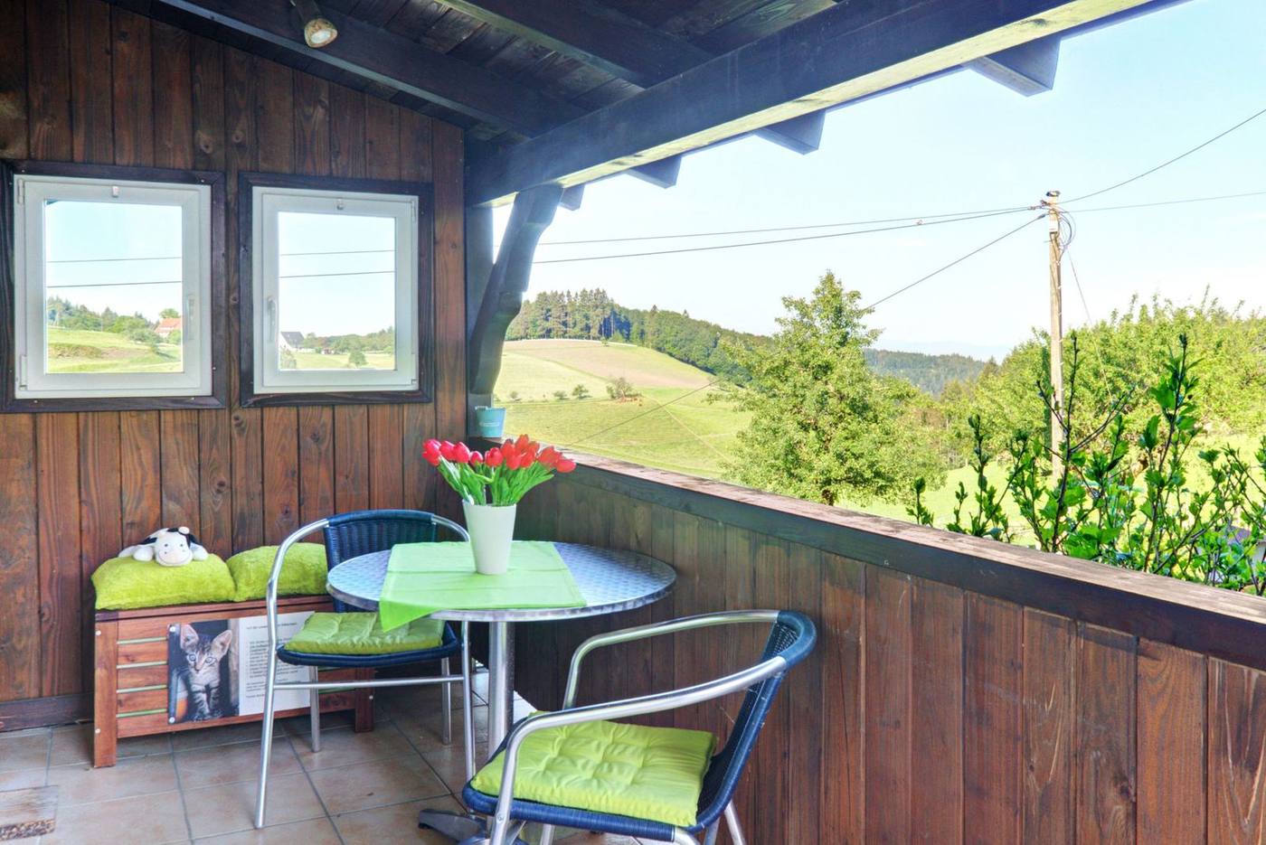 Eingang der Ferienwohnung Gänseblümchen