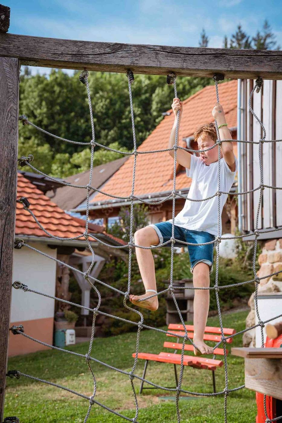 Mutig geklettert am Grub-Daniel-Hof