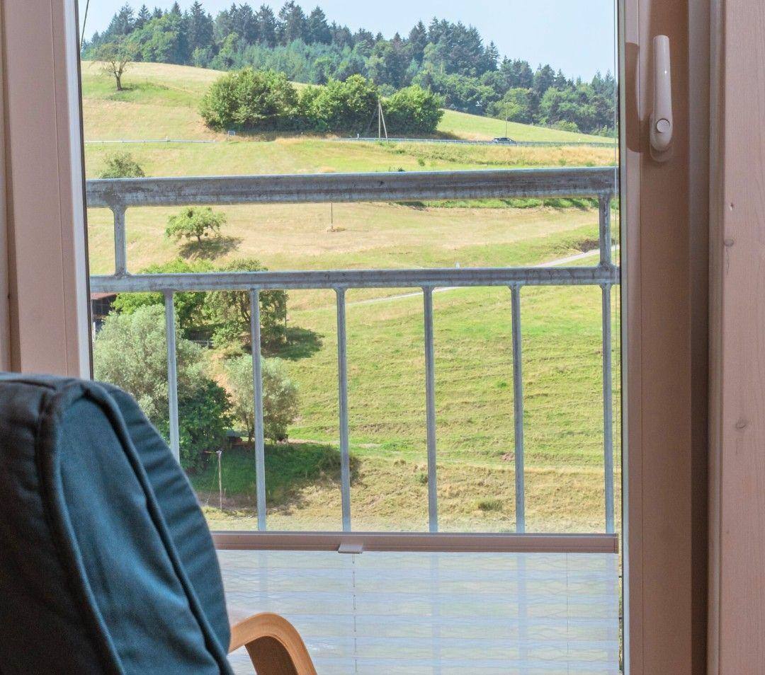 Aussicht vom Balkon der Ferienwohnung Magaritte