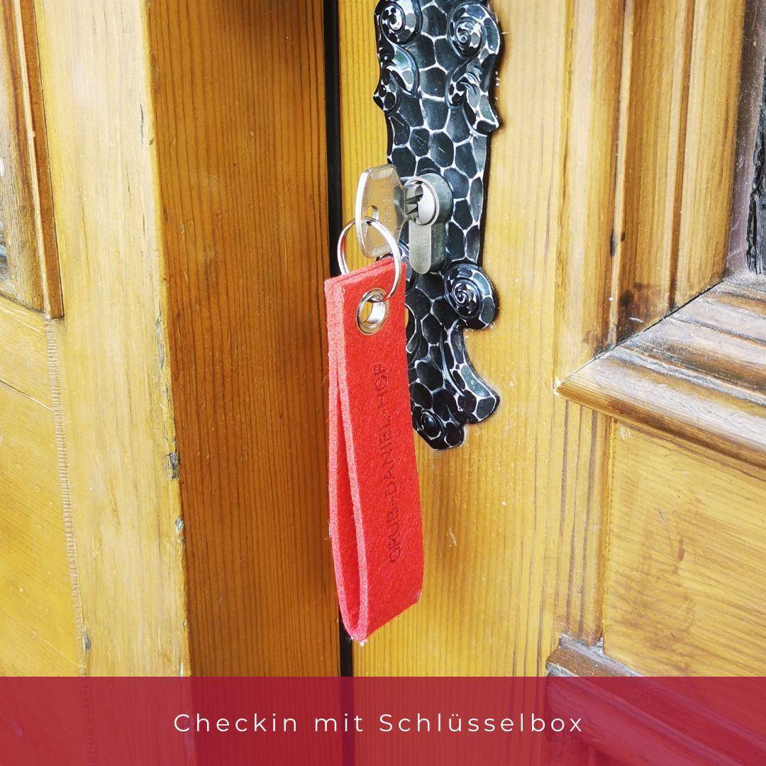 Check-in per Schlüsselbox am Ferienhaus Rose